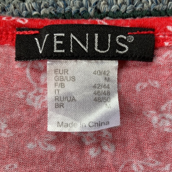 VENUS size medium M red top lace stretchy - Picture 5 of 9